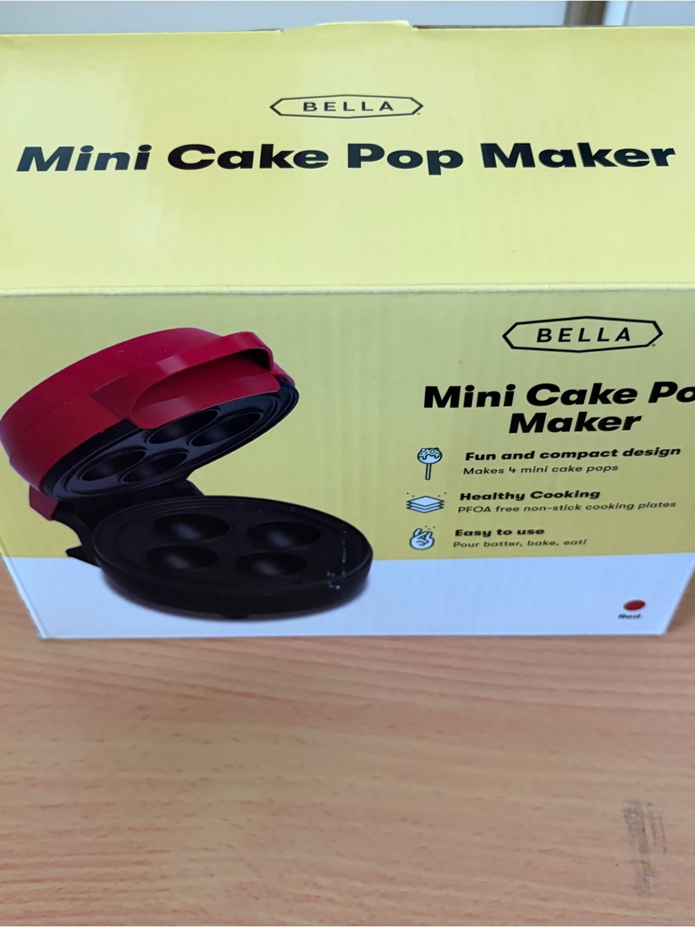 Mini Cake Pop Maker - Red and Black